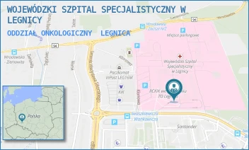 ODDZIAŁ ONKOLOGICZNY - WOJEWÓDZKI SZPITAL SPECJALISTYCZNY W LEGNICY - UL. JAROSŁAWA IWASZKIEWICZA 5,  LEGNICA