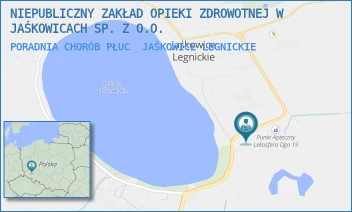 PORADNIA CHORÓB PŁUC - NIEPUBLICZNY ZAKŁAD OPIEKI ZDROWOTNEJ W JAŚKOWICACH SP. Z O.O. - UL. JAŚKOWICE LEGNICKIE 37,  JAŚKOWICE LEGNICKIE