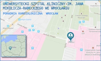 PORADNIA KARDIOLOGICZNA - UNIWERSYTECKI SZPITAL KLINICZNY IM. JANA MIKULICZA-RADECKIEGO WE WROCŁAWIU - UL. BOROWSKA 213,  WROCŁAW