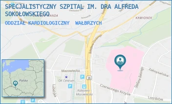 ODDZIAŁ KARDIOLOGICZNY - SPECJALISTYCZNY SZPITAL IM. DRA ALFREDA SOKOŁOWSKIEGO - UL. SOKOŁOWSKIEGO 4,  WAŁBRZYCH