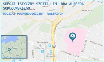 ODDZIAŁ PULMONOLOGICZNY - SPECJALISTYCZNY SZPITAL IM. DRA ALFREDA SOKOŁOWSKIEGO - UL. SOKOŁOWSKIEGO 4,  WAŁBRZYCH