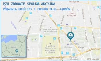 PORADNIA GRUŹLICY I CHORÓB PŁUC - PZU ZDROWIE SPÓŁKA AKCYJNA - UL. POLSKIEGO CZERWONEGO KRZYŻA 26,  TARNÓW