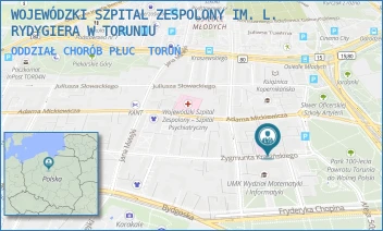 ODDZIAŁ CHORÓB PŁUC - WOJEWÓDZKI SZPITAL ZESPOLONY IM. L. RYDYGIERA W TORUNIU - KRASIŃSKIEGO 4/4A,  TORUŃ