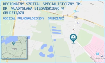ODDZIAŁ PULMONOLOGICZNY - REGIONALNY SZPITAL SPECJALISTYCZNY IM. DR  WŁADYSŁAWA BIEGAŃSKIEGO W GRUDZIĄDZU - RYDYGIERA 15/17,  GRUDZIĄDZ