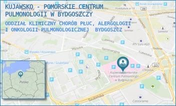 ODDZIAŁ KLINICZNY CHORÓB PŁUC, ALERGOLOGII I ONKOLOGII PULMONOLOGICZNEJ - KUJAWSKO - POMORSKIE CENTRUM PULMONOLOGII W BYDGOSZCZY - SEMINARYJNA 1,  BYDGOSZCZ