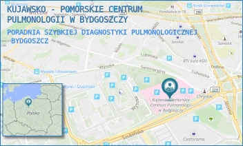 PORADNIA SZYBKIEJ DIAGNOSTYKI PULMONOLOGICZNEJ - KUJAWSKO - POMORSKIE CENTRUM PULMONOLOGII W BYDGOSZCZY - SEMINARYJNA 1,  BYDGOSZCZ