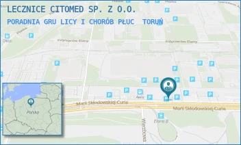 PORADNIA GRULICY I CHORÓB PŁUC - LECZNICE CITOMED SP. Z O.O. - M. SKŁODOWSKIEJ - CURIE 73,  TORUŃ