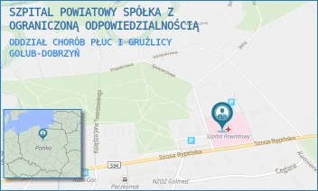 ODDZIAŁ CHORÓB PŁUC I GRUŹLICY - SZPITAL POWIATOWY SPÓŁKA Z OGRANICZONĄ ODPOWIEDZIALNOŚCIĄ - DR J.G. KOPPA 1E,  GOLUB-DOBRZYŃ