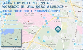 ODDZIAŁ CHORÓB PŁUC I INTENSYWNEJ TERAPII - SAMODZIELNY PUBLICZNY SZPITAL WOJEWÓDZKI IM. JANA BOŻEGO W LUBLINIE - SIEROCA 2B,  LUBLIN