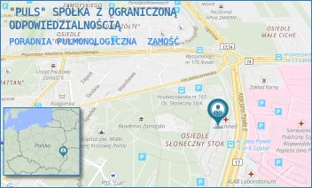PORADNIA PULMONOLOGICZNA - "PULS" SPÓŁKA Z OGRANICZONĄ ODPOWIEDZIALNOŚCIĄ - JANA PAWŁA II 19,  ZAMOŚĆ