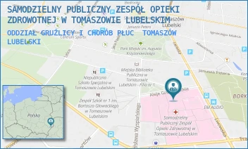 ODDZIAŁ GRUŹLICY I CHORÓB PŁUC - SAMODZIELNY PUBLICZNY ZESPÓŁ OPIEKI ZDROWOTNEJ W TOMASZOWIE LUBELSKIM - ALEJE GRUNWALDZKIE 1,  TOMASZÓW LUBELSKI