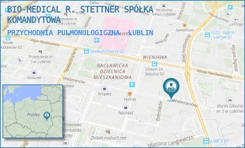 PRZYCHODNIA PULMONOLOGICZNA - BIO-MEDICAL R. STETTNER SPÓŁKA KOMANDYTOWA - WETERANÓW 11,  LUBLIN