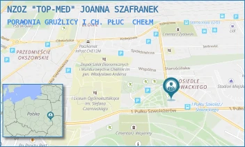 PORADNIA GRUŹLICY I CH. PŁUC - NZOZ "TOP-MED" JOANNA SZAFRANEK - SŁOWACKIEGO 33,  CHEŁM