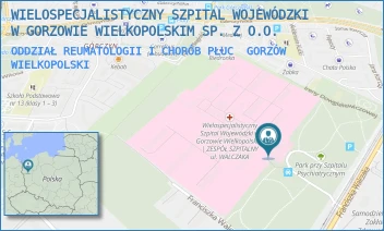 ODDZIAŁ REUMATOLOGII I CHORÓB PŁUC - WIELOSPECJALISTYCZNY SZPITAL WOJEWÓDZKI W GORZOWIE WIELKOPOLSKIM SP. Z O.O. - WALCZAKA 42,  GORZÓW WIELKOPOLSKI