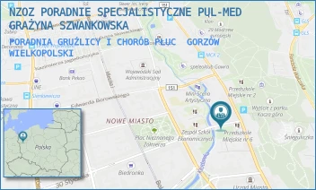 PORADNIA GRUŹLICY I CHORÓB PŁUC - NZOZ PORADNIE SPECJALISTYCZNE PUL-MED GRAŻYNA SZWANKOWSKA - UL. 30 STYCZNIA 15/3,  GORZÓW WIELKOPOLSKI