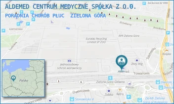 PORADNIA CHORÓB PŁUC - ALDEMED CENTRUM MEDYCZNE SPÓŁKA Z O.O. - UL. TOWAROWA 20,  ZIELONA GÓRA