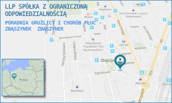 PORADNIA GRUŹLICY I CHORÓB PŁUC - ZBĄSZYNEK - LLP SPÓŁKA Z OGRANICZONĄ ODPOWIEDZIALNOŚCIĄ - UL. DŁUGA 1,  ZBĄSZYNEK