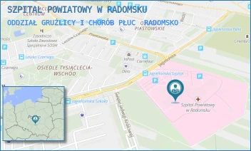 ODDZIAŁ GRUŹLICY I CHORÓB PŁUC - SZPITAL POWIATOWY W RADOMSKU - UL. JAGIELLOŃSKA 36,  RADOMSKO