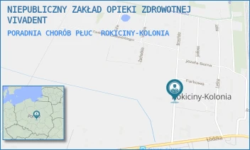 PORADNIA CHORÓB PŁUC - NIEPUBLICZNY ZAKŁAD OPIEKI ZDROWOTNEJ VIVAMED - UL. BRZEZIŃSKA 1B,  ROKICINY-KOLONIA