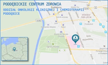 ODDZIAŁ ONKOLOGII KLINICZNEJ I CHEMIOTERAPII - PODDĘBICKIE CENTRUM ZDROWIA - UL. MICKIEWICZA 16,  PODDĘBICE