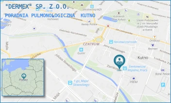 PORADNIA PULMONOLOGICZNA - "DERMEX" SP. Z O.O. - UL. HENRYKA SIENKIEWICZA 16,  KUTNO