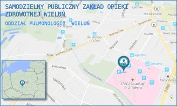 ODDZIAŁ PULMONOLOGII - SAMODZIELNY PUBLICZNY ZAKŁAD OPIEKI ZDROWOTNEJ WIELUŃ - UL. UL. SZPITALNA 16,  WIELUŃ