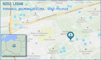 PORADNIA PULMONOLOGICZNA - NZOZ LEDAN - UL. MARATOŃSKA 71 A,  ŁÓDŹ-POLESIE