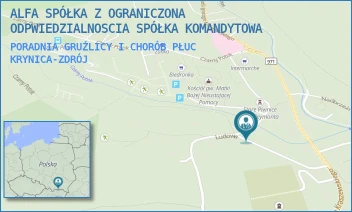 PORADNIA GRUŹLICY I CHORÓB PŁUC - ALFA SPÓŁKA Z OGRANICZONA ODPWIEDZIALNOSCIA SPÓŁKA KOMANDYTOWA - UL. REYMONTA 21,  KRYNICA-ZDRÓJ