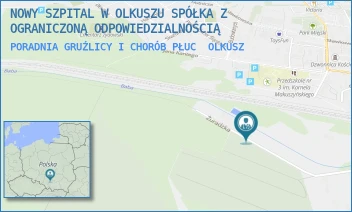 PORADNIA GRUŹLICY I CHORÓB PŁUC - NOWY SZPITAL W OLKUSZU SPÓŁKA Z OGRANICZONĄ ODPOWIEDZIALNOŚCIĄ - Al. Tysiąclecia 13,  OLKUSZ
