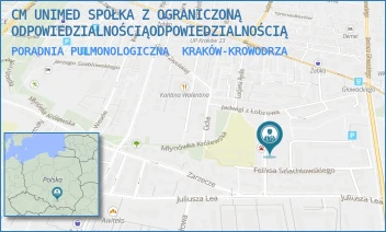 PORADNIA PULMONOLOGICZNA - CM UNIMED SPÓŁKA Z OGRANICZONĄ ODPOWIEDZIALNOŚCIĄ - UL. MŁODEJ POLSKI 7,  KRAKÓW-KROWODRZA