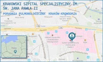 PORADNIA PULMONOLOGICZNA - KRAKOWSKI SZPITAL SPECJALISTYCZNY IM. ŚW. JANA PAWŁA II - PRĄDNICKA 80,  KRAKÓW-KROWODRZA