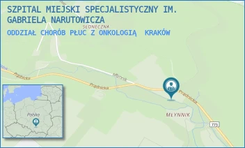 ODDZIAŁ CHORÓB PŁUC Z ONKOLOGIĄ - SZPITAL MIEJSKI SPECJALISTYCZNY IM. GABRIELA NARUTOWICZA - UL. PRĄDNICKA 35,  KRAKÓW