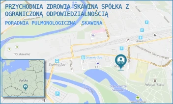 PORADNIA PULMONOLOGICZNA - PRZYCHODNIA ZDROWIA SKAWINA SPÓŁKA Z OGRANICZONĄ ODPOWIEDZIALNOŚCIĄ - UL. NIEPODLEGŁOŚCI 12,  SKAWINA
