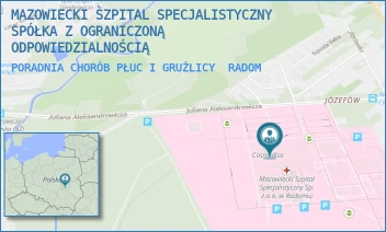 PORADNIA CHORÓB PŁUC I GRUŹLICY - MAZOWIECKI SZPITAL SPECJALISTYCZNY SPÓŁKA Z OGRANICZONĄ ODPOWIEDZIALNOŚCIĄ - J. ALEKSANDROWICZA 5,  RADOM