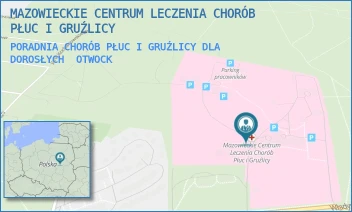 PORADNIA CHORÓB PŁUC I GRUŹLICY DLA DOROSŁYCH - MAZOWIECKIE CENTRUM LECZENIA CHORÓB PŁUC I GRUŹLICY - REYMONTA 83/91,  OTWOCK