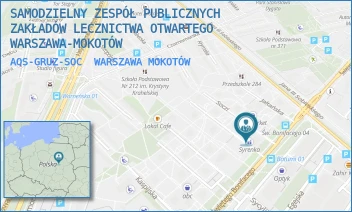 AOS-GRUZ-SOC - SAMODZIELNY ZESPÓŁ PUBLICZNYCH ZAKŁADÓW LECZNICTWA OTWARTEGO WARSZAWA-MOKOTÓW - SOCZI 1,  WARSZAWA MOKOTÓW