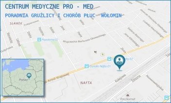 PORADNIA GRUŹLICY I CHORÓB PŁUC - CENTRUM MEDYCZNE PRO - MED - ARMII KRAJOWEJ 64/13,  WOŁOMIN