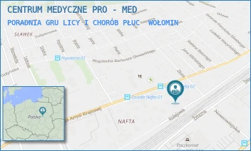 PORADNIA GRULICY I CHORÓB PŁUC - CENTRUM MEDYCZNE PRO - MED - ARMII KRAJOWEJ 64/13,  WOŁOMIN