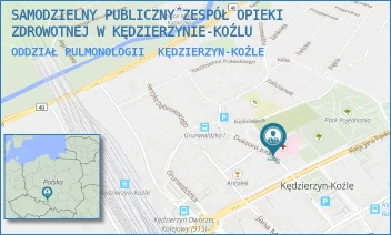 ODDZIAŁ PULMONOLOGII - SAMODZIELNY PUBLICZNY ZESPÓŁ OPIEKI ZDROWOTNEJ W KĘDZIERZYNIE-KOŹLU - UL. JUDYMA 4,  KĘDZIERZYN-KOŹLE