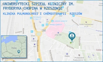 KLINIKA PULMUNOLOGII I CHEMIOTERAPII - UNIWERSYTECKI SZPITAL KLINICZNY IM. FRYDERYKA CHOPINA W RZESZOWIE - UL. RYCERSKA 2,  RZESZÓW