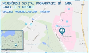 ODDZIAŁ PULMONOLOGICZNY - WOJEWÓDZKI SZPITAL PODKARPACKI IM. JANA PAWŁA II W KROŚNIE - UL. KORCZYŃSKA 57,  KROSNO