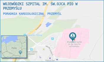 PORADNIA KARDIOLOGICZNA - WOJEWÓDZKI SZPITAL IM. ŚW.OJCA PIO W PRZEMYŚLU - UL. MONTE CASSINO 18,  PRZEMYŚL