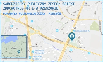 PORADNIA PULMONOLOGICZNA - SAMODZIELNY PUBLICZNY ZESPÓŁ OPIEKI ZDROWOTNEJ NR 1 W RZESZOWIE - UL. LUBELSKA 6,  RZESZÓW