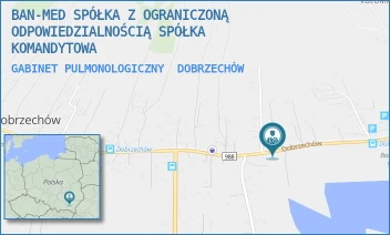GABINET PULMONOLOGICZNY - BAN-MED SPÓŁKA Z OGRANICZONĄ ODPOWIEDZIALNOŚCIĄ SPÓŁKA KOMANDYTOWA - DOBRZECHÓW 466A,  DOBRZECHÓW