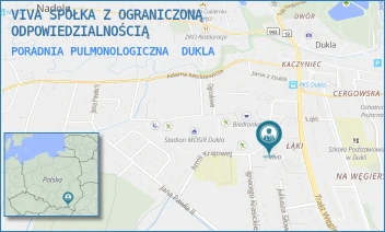 PORADNIA PULMONOLOGICZNA - VIVA SPÓŁKA Z OGRANICZONĄ ODPOWIEDZIALNOŚCIĄ - UL. SŁOWACKA 11,  DUKLA