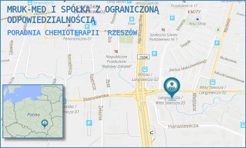 PORADNIA CHEMIOTERAPII - MRUK-MED I SPÓŁKA Z OGRANICZONĄ ODPOWIEDZIALNOŚCIĄ - UL. GEN. MARIANA LANGIEWICZA 61,  RZESZÓW