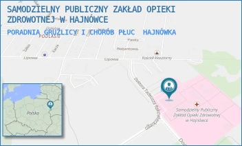 PORADNIA GRUŹLICY I CHORÓB PŁUC - SAMODZIELNY PUBLICZNY ZAKŁAD OPIEKI ZDROWOTNEJ W HAJNÓWCE - DOC. ADAMA DOWGIRDA 9,  HAJNÓWKA