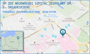 PORADNIA PULMONOLOGICZNA - SP ZOZ WOJEWÓDZKI SZPITAL ZESPOLONY IM. J. ŚNIADECKIEGO - SKŁODOWSKIEJ-CURIE 26,  BIAŁYSTOK
