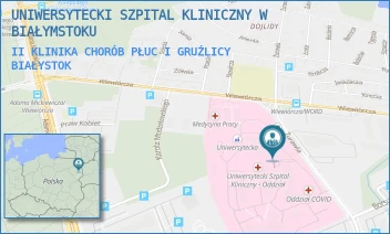 II KLINIKA CHORÓB PŁUC I GRUŹLICY - UNIWERSYTECKI SZPITAL KLINICZNY W BIAŁYMSTOKU - ŻURAWIA 14,  BIAŁYSTOK