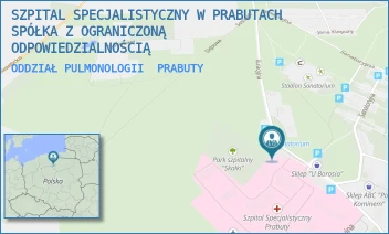 ODDZIAŁ PULMONOLOGII - SZPITAL SPECJALISTYCZNY W PRABUTACH SPÓŁKA Z OGRANICZONĄ ODPOWIEDZIALNOŚCIĄ - UL. KURACYJNA 30,  PRABUTY